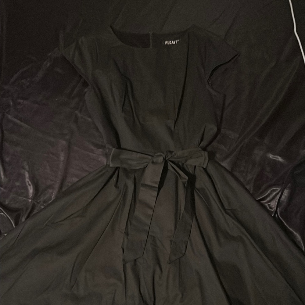 Black Fit and Flare Dress